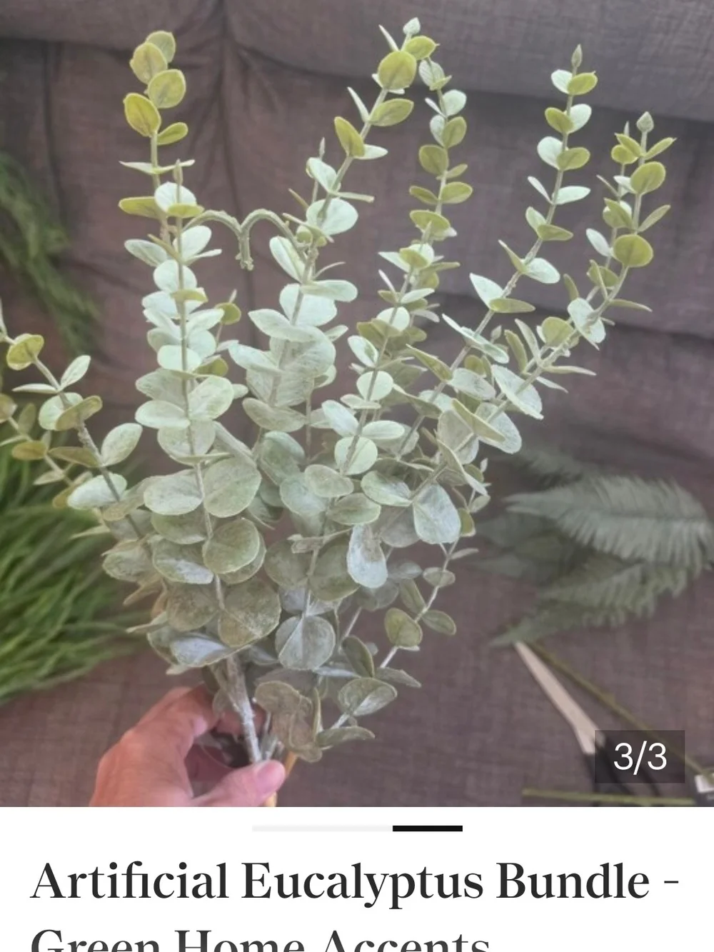 New Artificial Greenery And Flowers. Most Are From PD Homes. 16 Pieces.